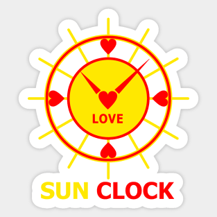 Sun Clock Sticker